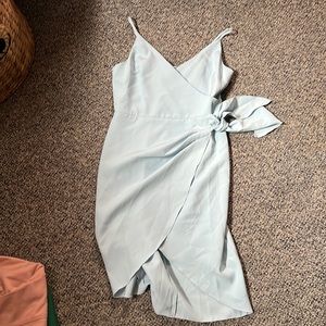 NWT bcbg wedding guest mini high slit tie dress prom dress